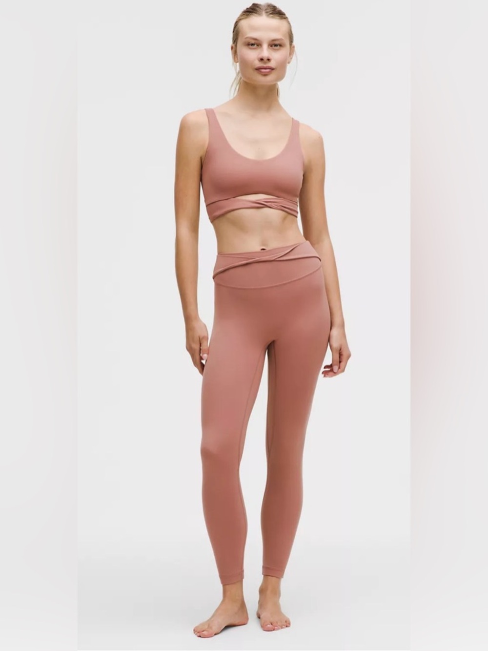 Lululemon Align No Line Twist Tight 25” Size 6 Red Clay NWT Nulu Leggings